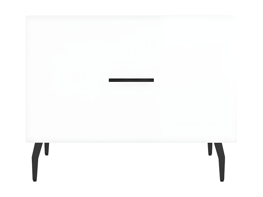 Coffee tables, 2 pcs, glossy white, 50x50x40cm, Zensovaingénierie ZEFJ89845