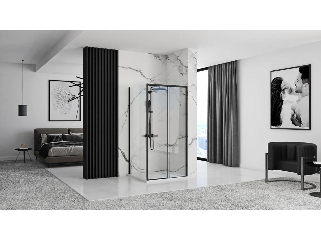 Zensova Rapid Shower Enclosure Zensova 160x90 Black NSGQ61109