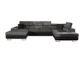 Lumenao 190 Grey Corner Sofa with Sleeping Function and Bed Box, 345x202x71cm, VUKF47205