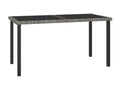 5-piece garden dining set, woven resin, grey, PJXW77782