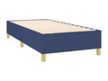 Upholstered bed base with mattress, blue, 90x200 cm, fabric GHYD15884
