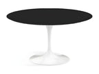 Round tulip table - Matte black top - Diameter 150 cm - Matte white base RYMF99680