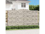 Arched gabion baskets, 3 pcs, 400x50x220-240 mm, galvanized iron, WIKY95368