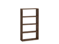 Pine wood shelf with 3 brown shelves, 80.2x144.1cm - Lumenao LQXK87367