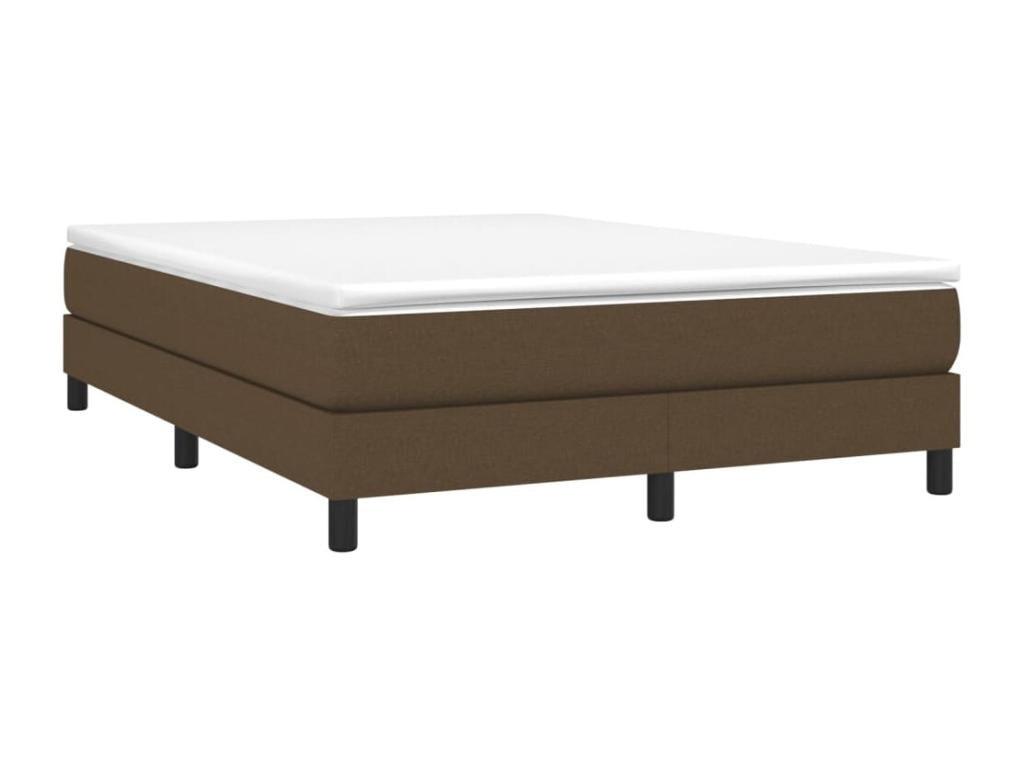Lumenao bed base, dark brown, 140x200 cm, fabric QGEG53397