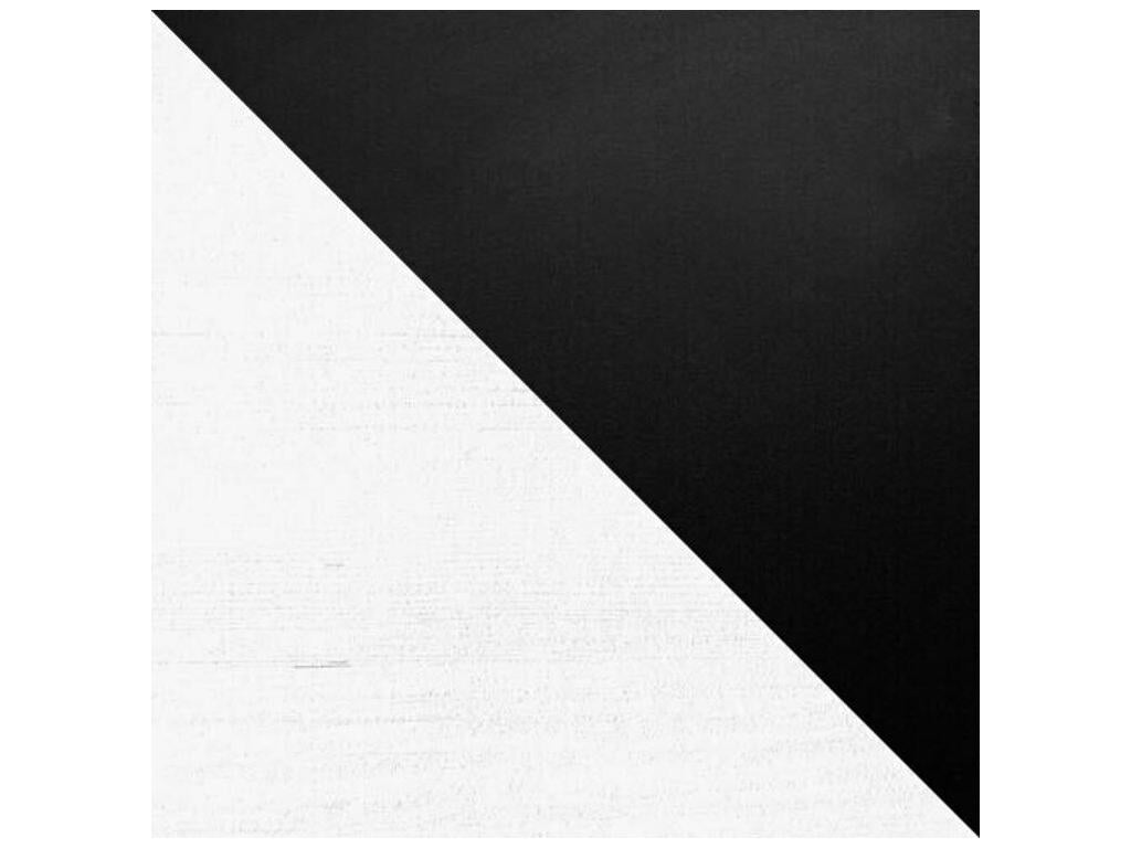 Victorville 300 White - Black Table 75x80x140cm Extension Laminate Metal QEAY61572