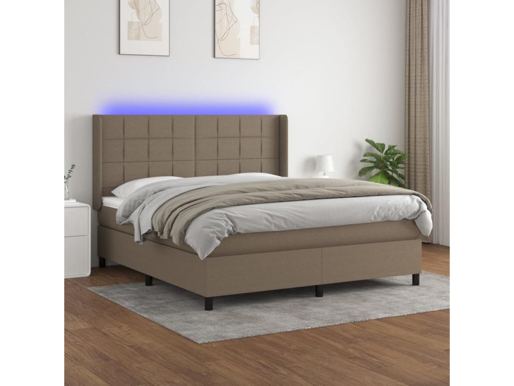 Zensova upholstered mattress with LED lighting, 180x200 cm, Zensova CWOT56550