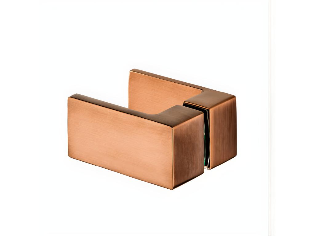 Lumenao COPPER BRUSHED right-hand pivoting shower enclosure 80x90, brushed copper color, front access HBKD58248