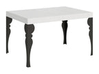Extendable table 90x130/390 cm Paxon White Ash with Anthracite frame ZJOO19817