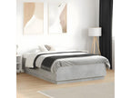 Bed frame without mattress concrete gray 120x190 cm FMUF27391