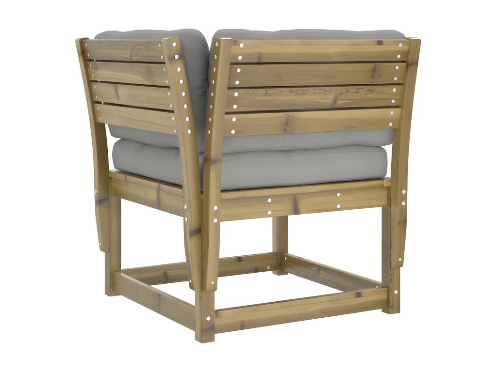 6-piece garden furniture set with cushions, impregnated pine wood MYGM54532