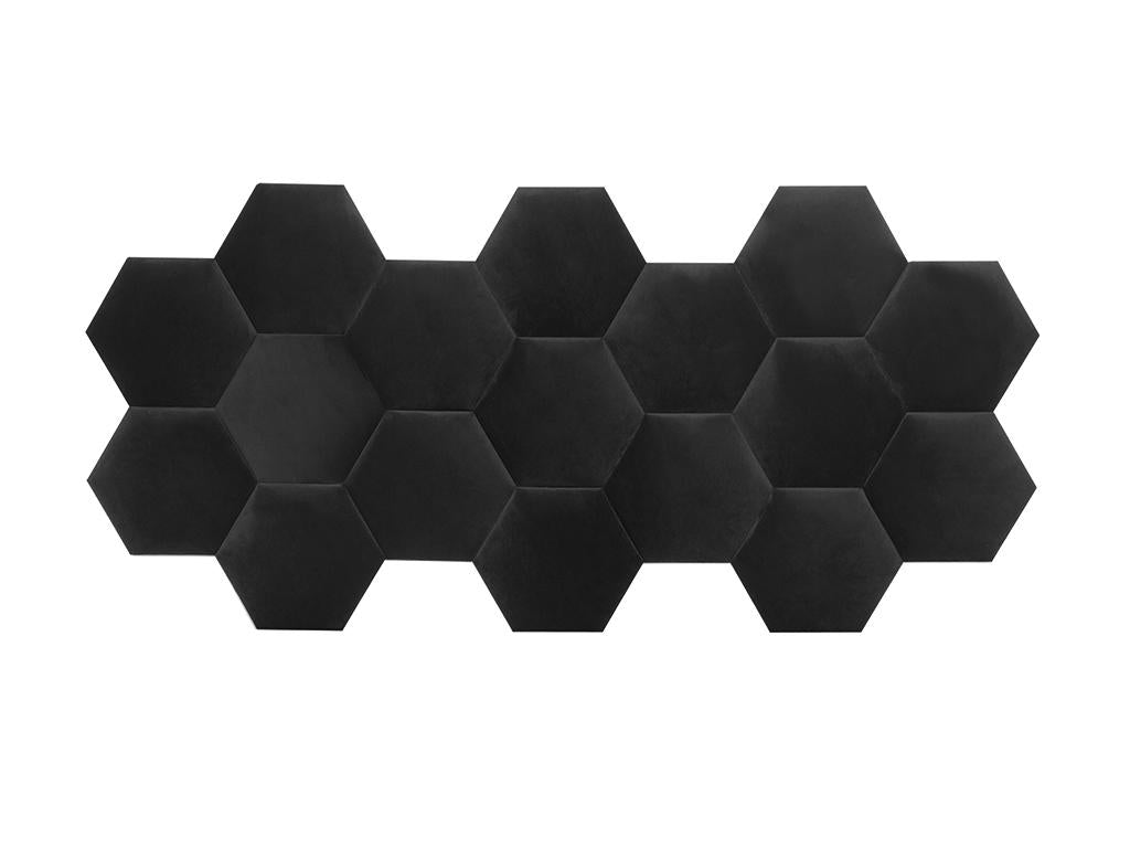 Headboard wall panels - 220 cm - Velvet - Grey - Zensova ZVTY32227