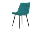 Set of 2 Lumenao Turquoise Velvet Dining Chairs RQMX32039