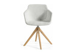 Ventoriq swivel chair in fabric with light solid ash legs - Ventoriq color 24 VKFY72967