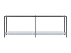 White console table 220x35x75.5 cm Tempered glass UTPU91047