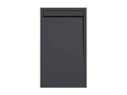 Anthracite shower tray with smooth finish, Zensova SMART colored grate - 130x70 cm QUIY57022