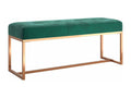Dark Green Bench 110x36x45 cm Velvet PNCV13919