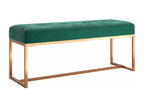 Dark Green Bench 110x36x45 cm Velvet PNCV13919