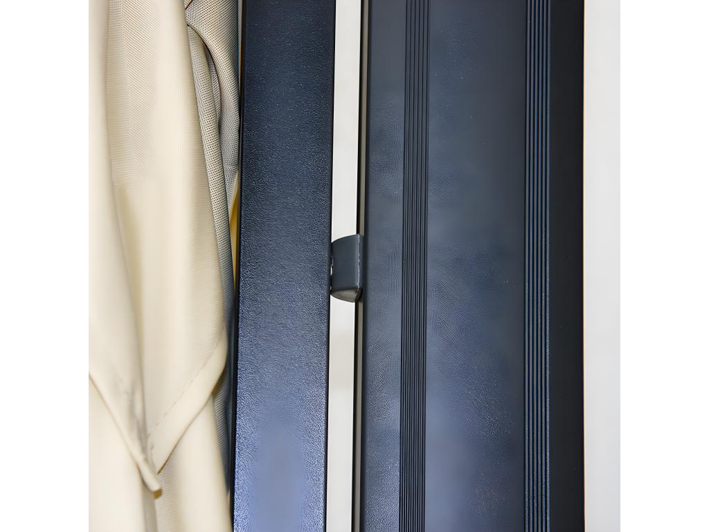 Professional restaurant parasol for cream-colored aluminum, 04 0003503 IQFF69063