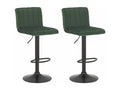 Set of 2 silver metal stools 40x50x85 cm 10 0004228 YPNZ75202