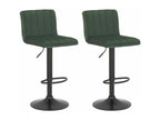 Set of 2 silver metal stools 40x50x85 cm 10 0004228 YPNZ75202