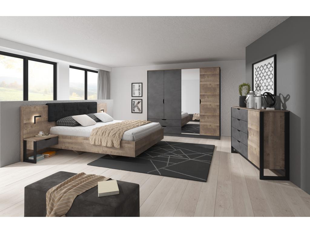 Lumenao 138 Chest of Drawers 138x40x100 Cream / Grey MDJX02677