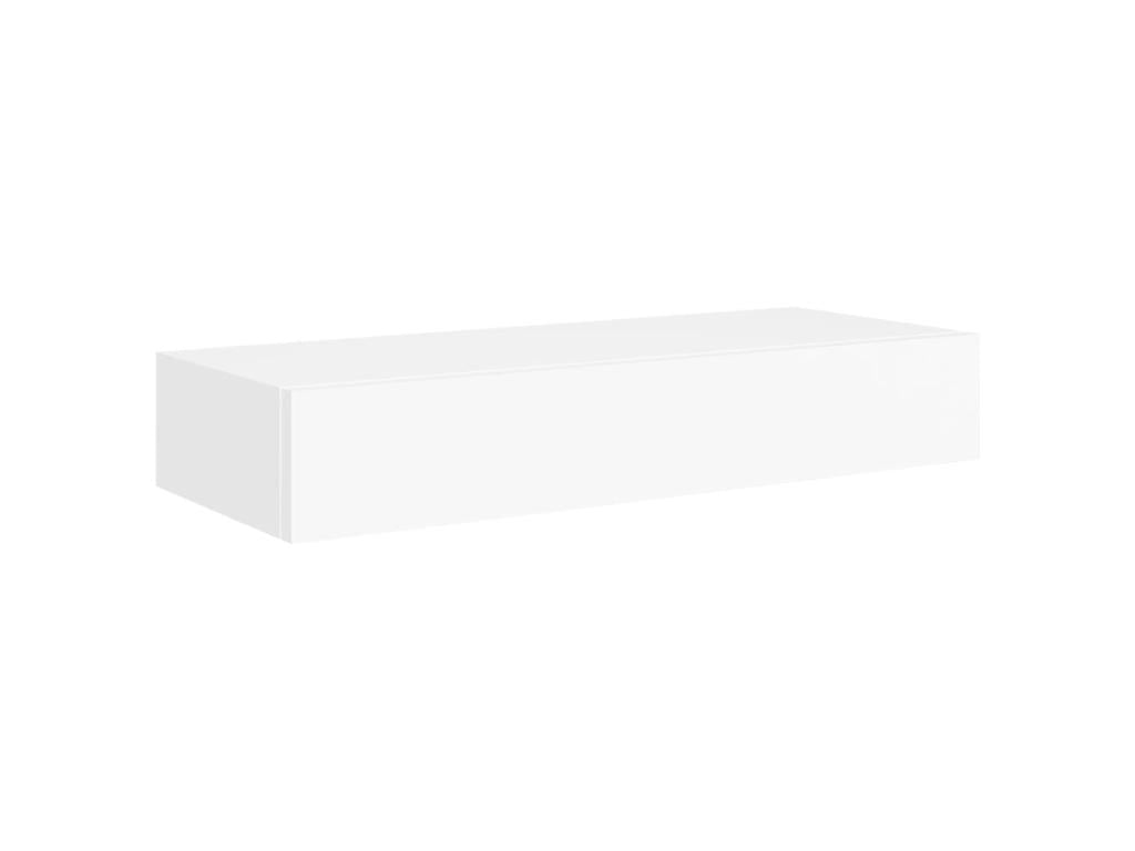 Lumenao DOEH45046 White Wall-Mounted Drawer Shelf 60x23.5x10