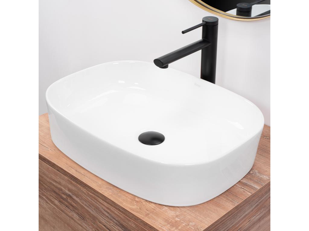 Lumenao White Countertop Washbasin DUHD88641