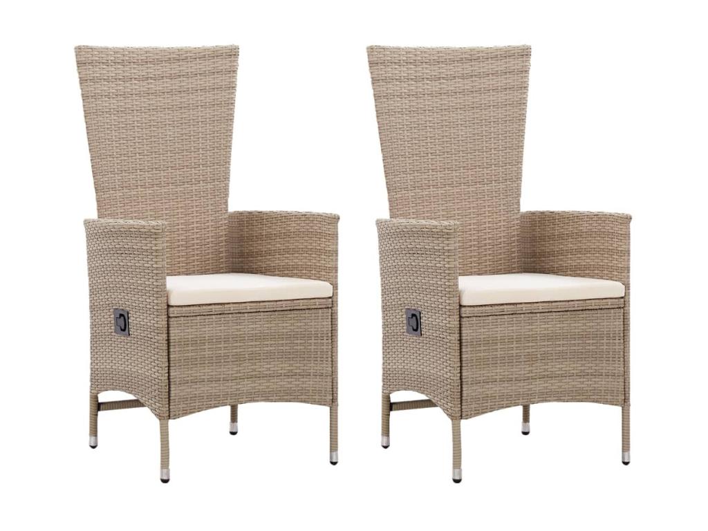 3-piece Beige Garden Dining Set 8 DNRU41931