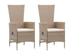 3-piece Beige Garden Dining Set 8 DNRU41931
