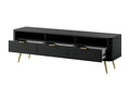 TV stand - with shelves - black - OVAL EJCG64549