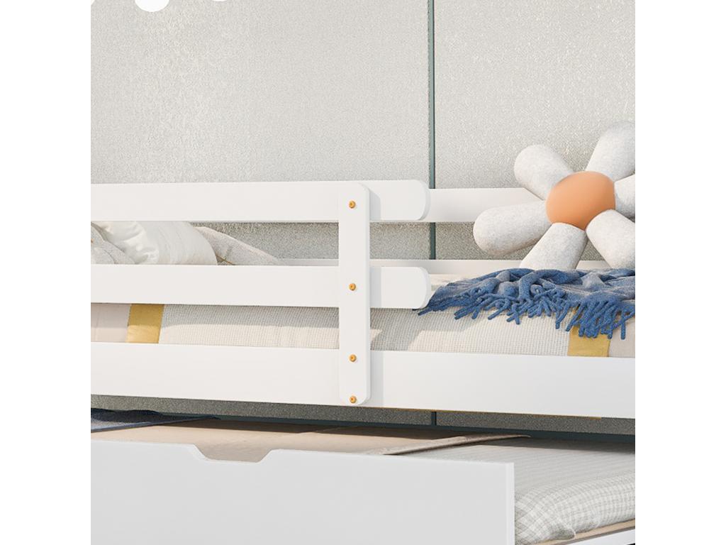 Cabin bed - 200x90 cm - with Lumenao base - white - Lumenao RODM23832