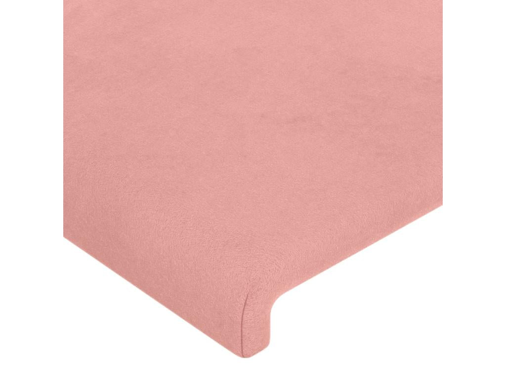 2-piece Pink Headboard Set, 72x5x78/88 cm, Velvet, NURC58027