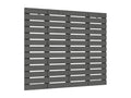 Wall-mounted headboard, grey, 96x3x91.5 cm, solid pine wood, LKLR00331