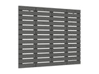 Wall-mounted headboard, grey, 96x3x91.5 cm, solid pine wood, LKLR00331