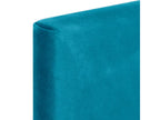 Lumenao Smooth Velvet Headboard with Buttons 95x50 Beds 80/90 - Light Blue DKXD39479