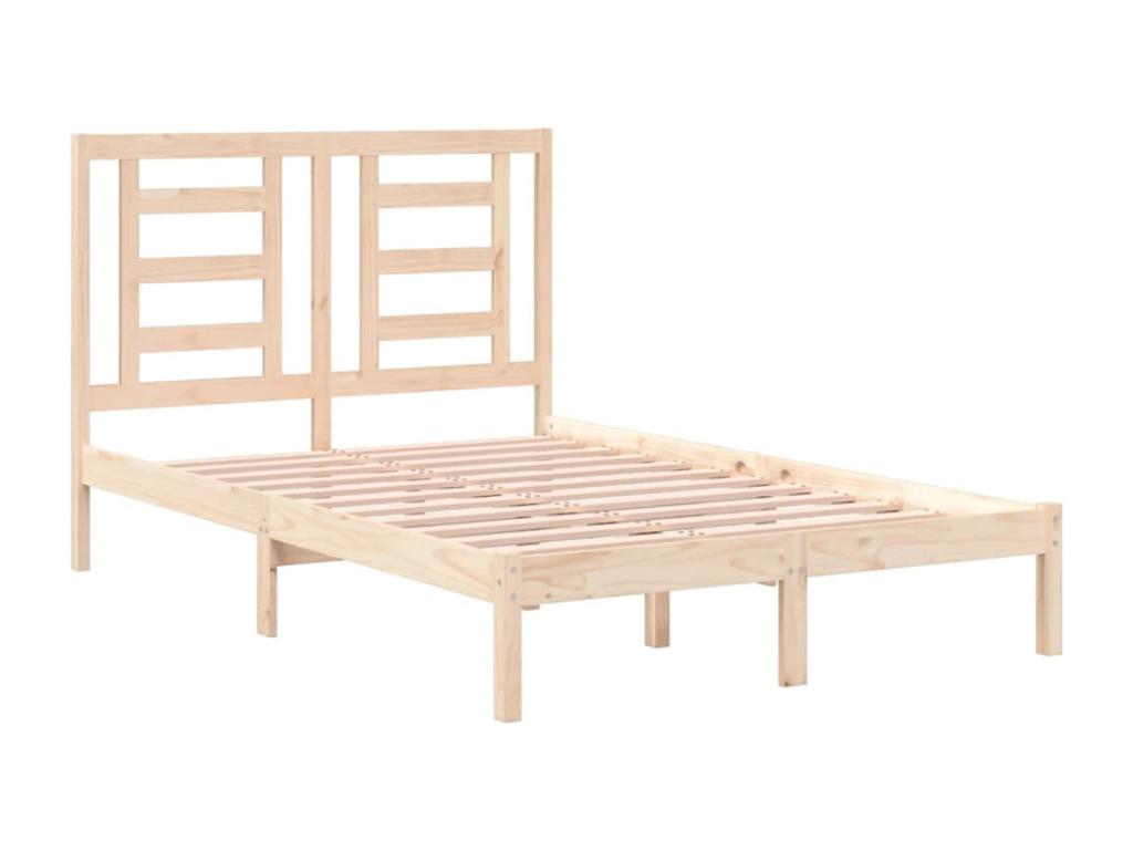 Bed frame without mattress 120x190 cm solid wood QDNJ16541