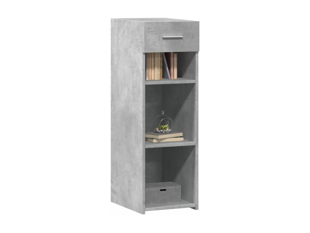 Concrete grey sideboard 30x42.5x93 cm engineered wood CWOJ55948