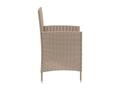 Garden chairs with cushions, 2 pieces, woven resin, beige, UHLI56724