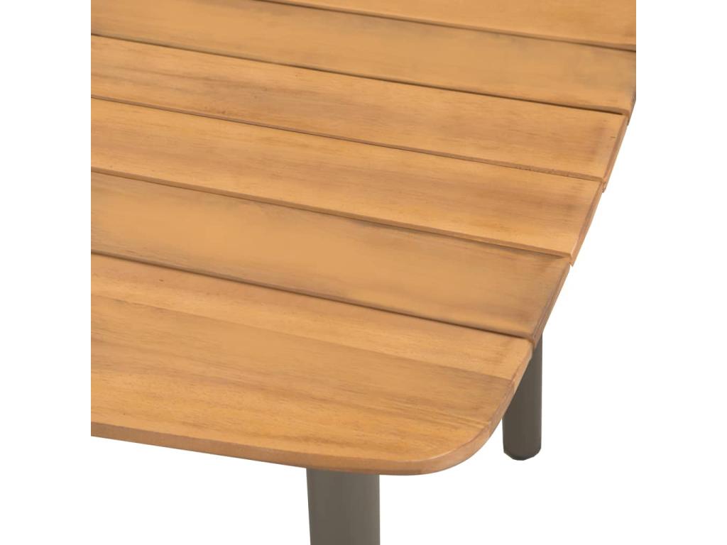 9-piece garden dining set, woven resin, grey, IWBC23147