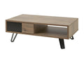 Zensova - Coffee Table with 1 Drawer, Natural Wood Effect and Zensova ZHGZ19751