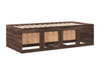 Daybed with drawers, brown oak, 75x190 cm, engineered wood BENY50132