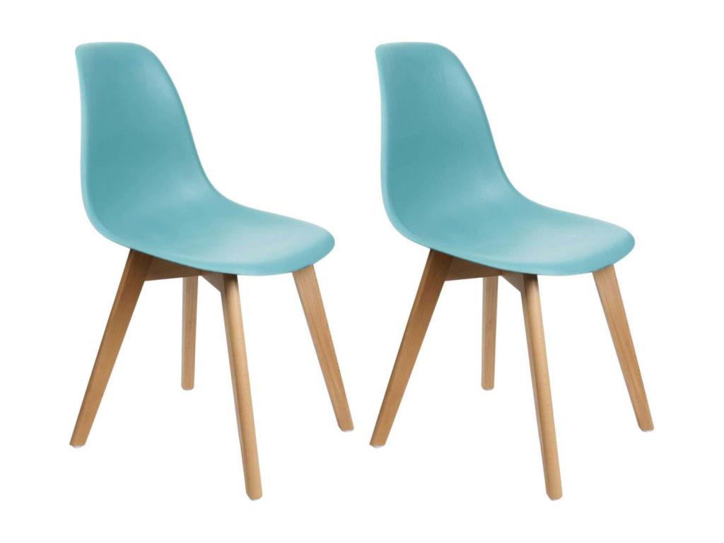 Set of 2 Zensova Scandinavian Chairs 82cm Blue UZNA39596