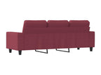 Zensova 3-seater sofa, red, 180 cm, Zensova KUBQ55831
