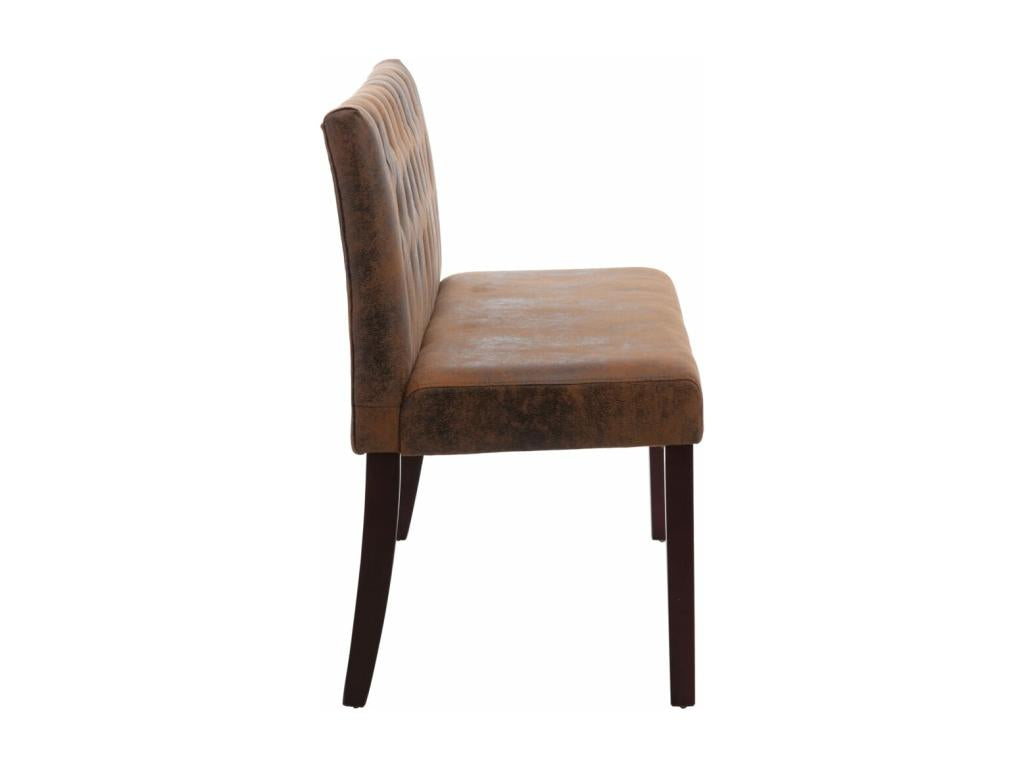 Bench 148.5 cm Brown Faux suede leather GPGX40761