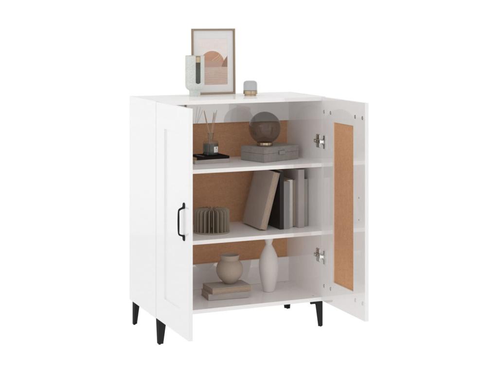 Buffet Glossy white 69.5x34x90 cm Zensovagénierie OIRN72833