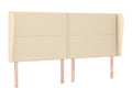 Headboard with wings, Cream, 163x23x118/128 cm, Zensova IMEV50712