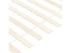 GIVERNY 90x200 cm White Wooden Bed with Slatted Base SWDN29961
