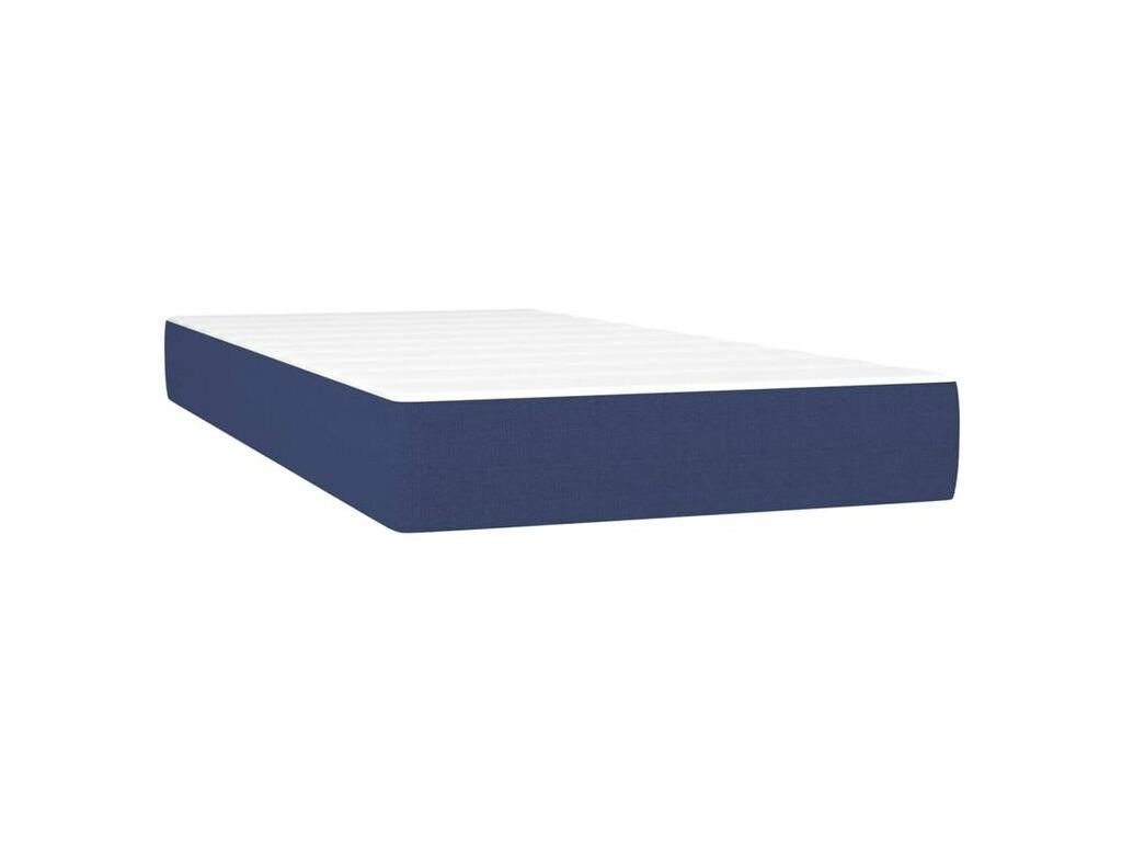 Ventoriq bed base with mattress, blue, 100x200 cm, fabric XWYT23033