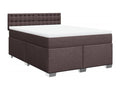 Zensova bed with mattress, dark brown, 140x200 cm, RVHT33565